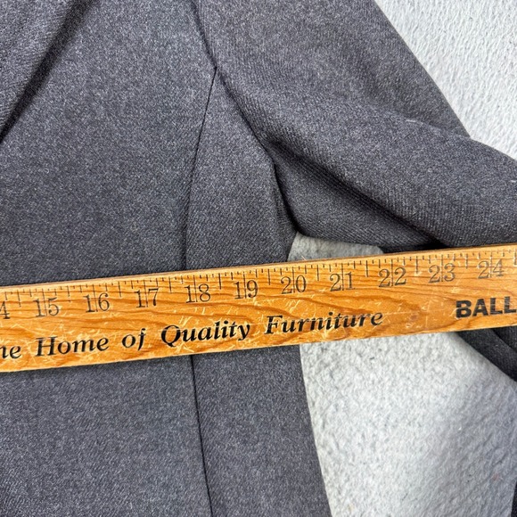 J Crew Wool Jacket Peacoat Womens Medium Gray Double Breasted Long Sleeve Pocket - Picture 5 of 7